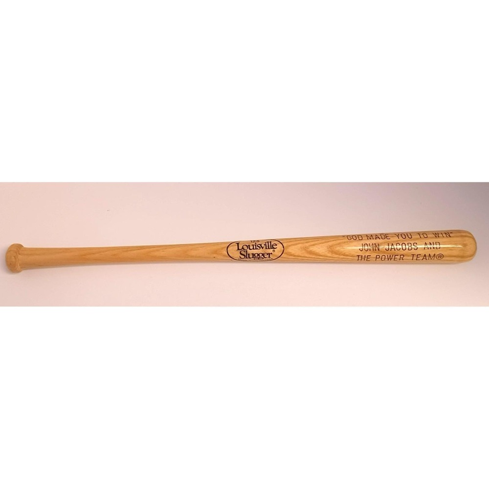 Louisville Slugger 125 Mini Bat John Jacobs The Power Team Signed Autographed